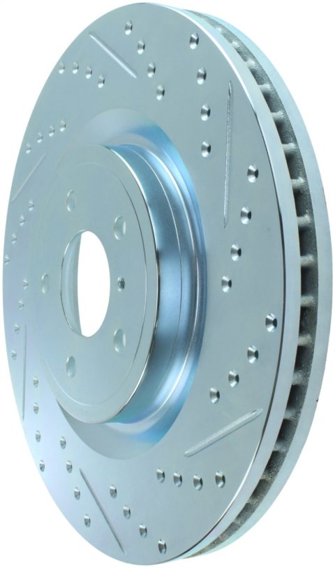 StopTech Select Sport Nissan Slotted and Drilled Front Left Rotor thumbnail 4