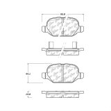 C-TEK 12-13 Fiat 500 Ceramic Rear Disc Brake Pads thumbnail 2