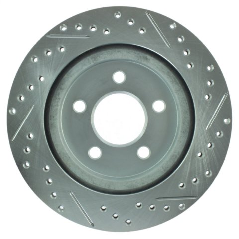 StopTech Select Sport 05-10 Ford Mustang GT Slotted and Drilled Rear Right Rotor thumbnail 5