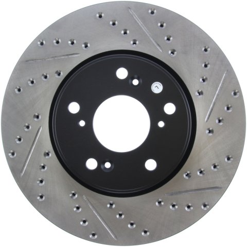 StopTech Slotted & Drilled Sport Brake Rotor Front Left 13 Honda Accord Sport thumbnail 3