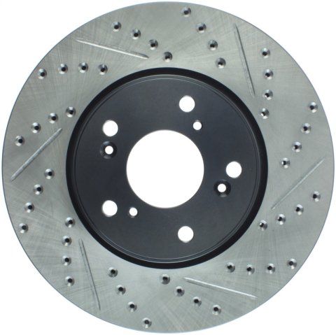 StopTech Slotted & Drilled Sport Brake Rotor Front Left 13 Honda Accord Sport thumbnail 4
