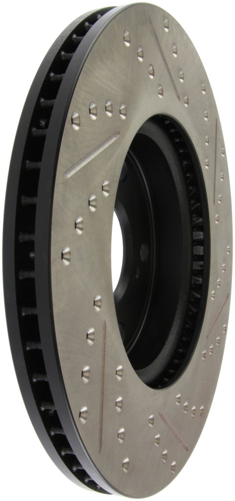StopTech Slotted & Drilled Sport Brake Rotor Front Right 13 Honda Accord Sport thumbnail 2
