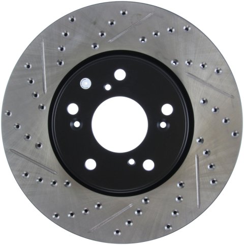 StopTech Slotted & Drilled Sport Brake Rotor Front Right 13 Honda Accord Sport thumbnail 3