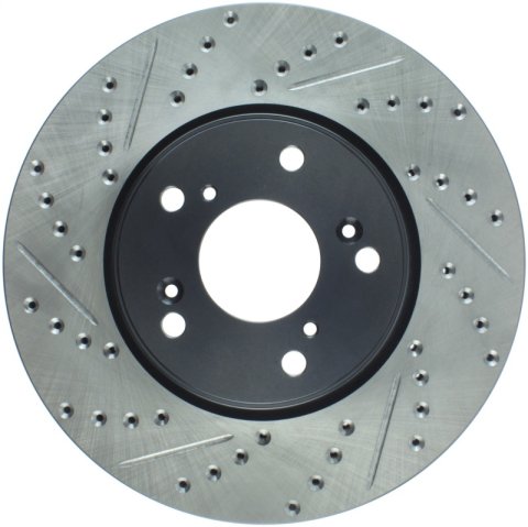 StopTech Slotted & Drilled Sport Brake Rotor Front Right 13 Honda Accord Sport thumbnail 4