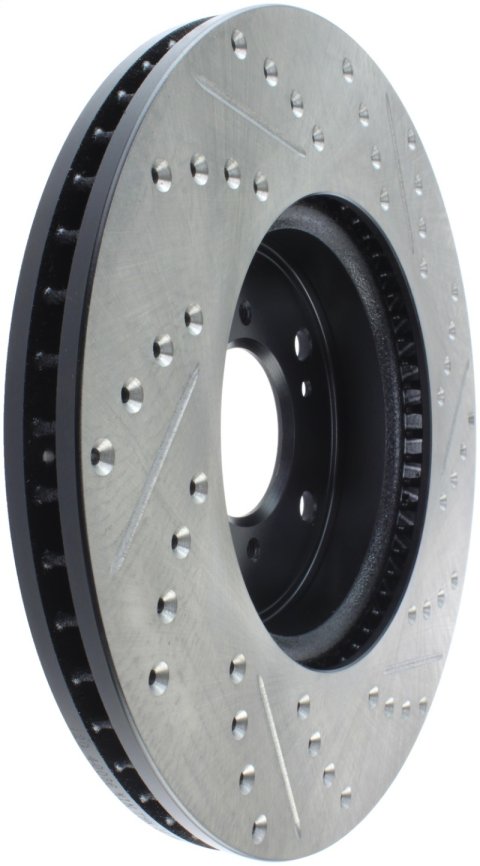 StopTech Slotted & Drilled Sport Brake Rotor Front Right 13 Honda Accord Sport thumbnail 8