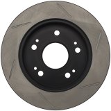 StopTech Power Slot Slotted 06-08 Honda Civic Si Rear Right Rotor thumbnail 5