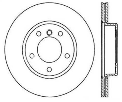 StopTech Power Slot 96-02 BMW Z3 / 03-01/06 Z4 (E86) / 3 Series Front Right Cryo Slotted Rotor thumbnail 1