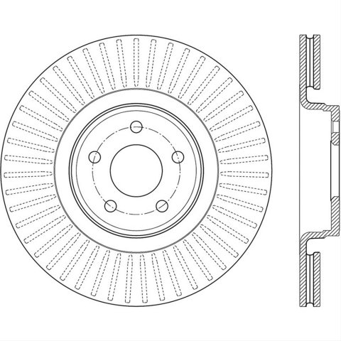 Centric Premium High Carbon Front Brake Rotor 2015 Lincoln MKC thumbnail 2
