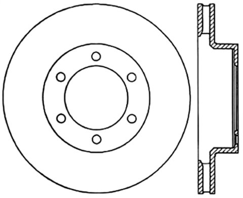 StopTech Power Slot 05-09 Toyota Tacoma/03-09 4 Runner Slotted Right Front Cryo Rotor thumbnail 1
