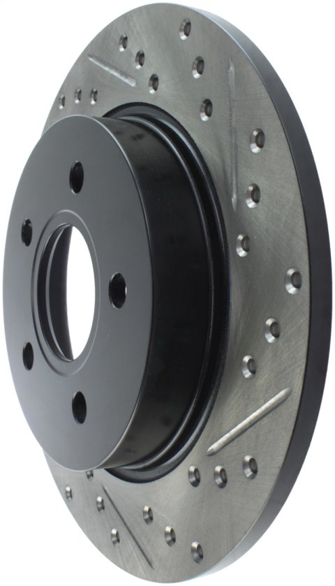 StopTech 12-15 Ford Focus w/ Rear Disc Brakes Rear Left Slotted & Drilled Rotor thumbnail 5