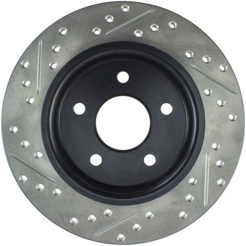 StopTech 12-15 Ford Focus w/ Rear Disc Brakes Rear Left Slotted & Drilled Rotor thumbnail 6