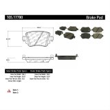 Posi-Quiet 2014-2015 Volkswagen Golf GTI Rear Brake Pads thumbnail 3