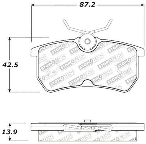 StopTech Street Touring Brake Pads thumbnail 2