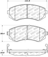 StopTech Street Touring 89-06/96 Nissan 240SX Front Brake Pads thumbnail 1