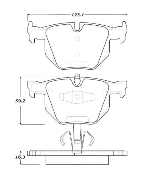 StopTech Street Touring 06 BMW 330 Series (Exc E90) Series Rear Brake Pads thumbnail 2