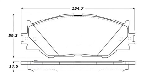 StopTech Street Touring 06-10 Lexus IS250 Front Brake Pads thumbnail 1