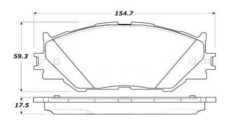 StopTech Street Touring 06-10 Lexus IS250 Front Brake Pads thumbnail 3