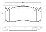 StopTech Street Touring 08-09 BMW 128i/135i Coupe Front Brake Pads thumbnail 1