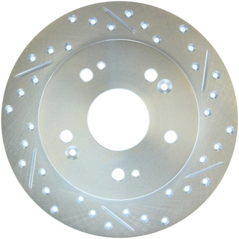 StopTech Select Sport 06-15 Honda Civic Si Slotted and Drilled Left Rear Rotor thumbnail 1
