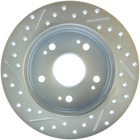 StopTech Select Sport 06-15 Honda Civic Si Slotted and Drilled Left Rear Rotor thumbnail 5