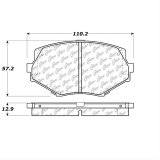 Centric 94-97 and 99-02 Mazda Miata C-TEK Ceramic Brake Pads with Shims - Front thumbnail 1