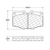Centric 76-89 Toyota Land Cruiser / Pickup / 4Runner C-TEK Ceramic Brake Pads with Shims thumbnail 1