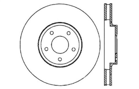 StopTech 06-07 350Z / 05-07 G35 exp Sport/ 06-07 G35X SportStop Slotted & Drilled Front Left Rotor thumbnail 4