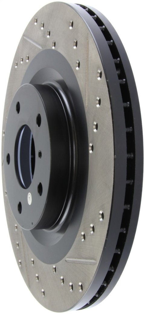 StopTech 06-07 350Z / 05-07 G35 exp Sport/ 06-07 G35X SportStop Slotted & Drilled Front Left Rotor thumbnail 7