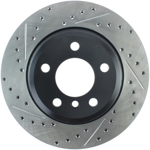 StopTech 12-16 BMW 335i Slotted & Drilled Rear Right Rotor thumbnail 1