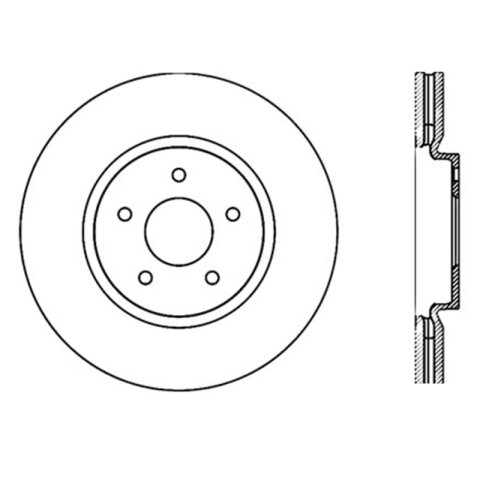 StopTech Infiniti G37 / Nissan 370Z SportStop Slotted & Drilled Front Left Rotor thumbnail 8