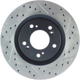 StopTech 00-09 S2000 Slotted & Drilled Left Front Rotor thumbnail 1