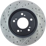 StopTech 00-09 S2000 Slotted & Drilled Right Front Rotor thumbnail 1