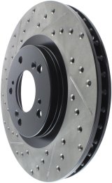 StopTech 00-09 S2000 Slotted & Drilled Right Front Rotor thumbnail 6