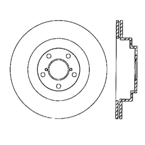 StopTech Power Slot 06-07 WRX / 05-08 LGT Rear Right Slotted Rotor thumbnail 1