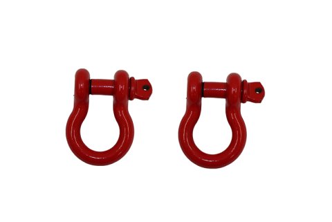 Fishbone Offroad D Ring 3/4In Red 2 Piece Set thumbnail 2