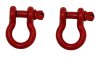 Fishbone Offroad D Ring 3/4In Red 2 Piece Set thumbnail 3