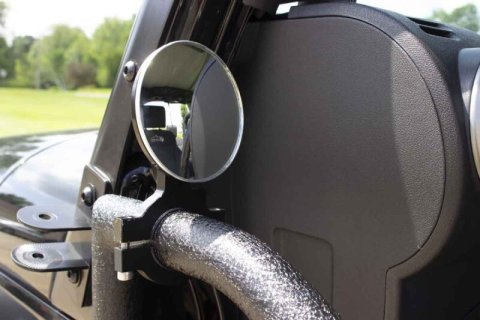 Fishbone Offroad Tube Door Mirror Billet Aluminum - Black Powdercoat thumbnail 3