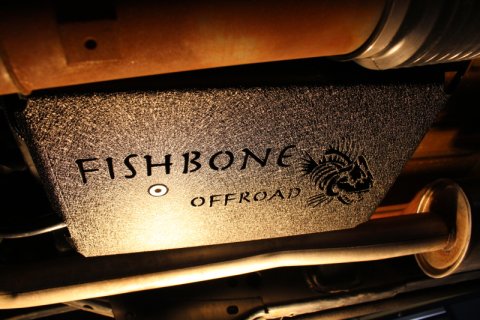 Fishbone Offroad 12-17 Jeep Wrangler JK Steel EVAP Canister Skid Plates - Black Textured Powdercoat thumbnail 8
