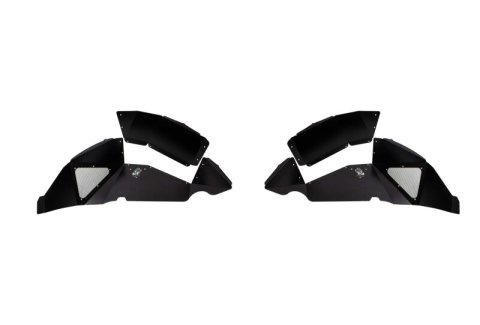 Fishbone Offroad 2018+ Jeep Wrangler JL Rear Pair Aluminum - Black Powdercoat Inner Fenders