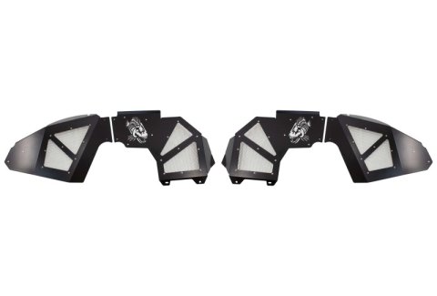 Fishbone Offroad 2018+ Jeep Wrangler JL Front Pair Aluminum - Black Powdercoat Inner Fenders thumbnail 1