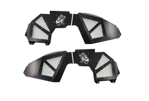Fishbone Offroad 2018+ Jeep Wrangler JL Front Pair Aluminum - Black Powdercoat Inner Fenders thumbnail 9