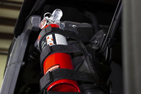 Fishbone Offroad Padded Roll Bar Black Fire Extinguisher Holder thumbnail 2