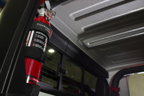 Fishbone Offroad Padded Roll Bar Black Fire Extinguisher Holder thumbnail 9