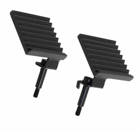 Fishbone Offroad 07-18 Jeep Wrangler JK - Foot Peg Set - Black thumbnail 1