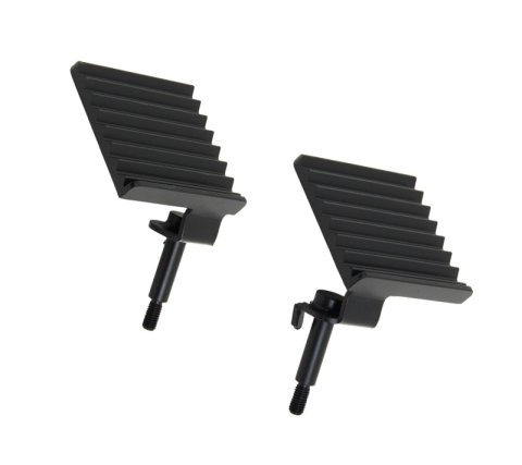 Fishbone Offroad 07-18 Jeep Wrangler JK - Foot Peg Set - Black thumbnail 4
