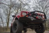 Fishbone Offroad Cherokee XJ Front Winch Bumper W/Grille Guard Bullhead Steel - Blk Txtrd Pwdrcoat thumbnail 6