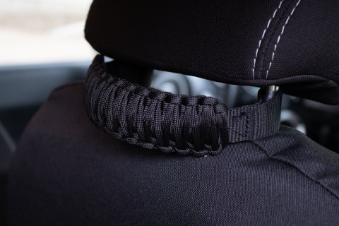 Fishbone Offroad Head Rest Paracord Grab Handles - Black thumbnail 3