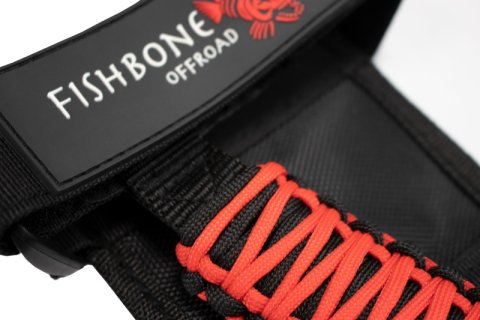 Fishbone Offroad Paracord Grab Handles w/Three Straps Red thumbnail 5