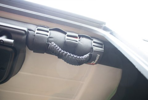 Fishbone Offroad Paracord Grab Handles w/Three Straps - Black thumbnail 2