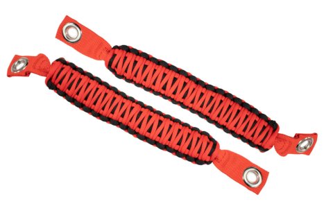 Fishbone Offroad 07-18 Wrangler JK A Pillar Sound Bar Red Paracord Grab Handles thumbnail 1